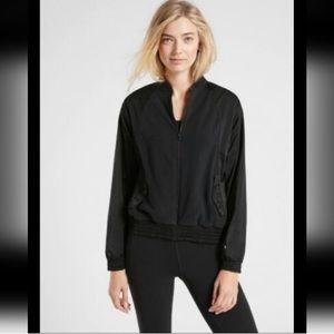 Athleta Full Zip Zion Bomber Microfleece and Polyester size XXS